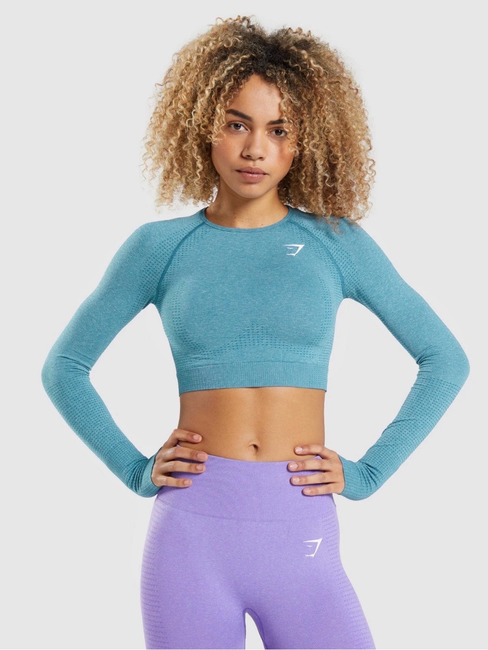 Gymshark Vital Blue Long Sleeve Top